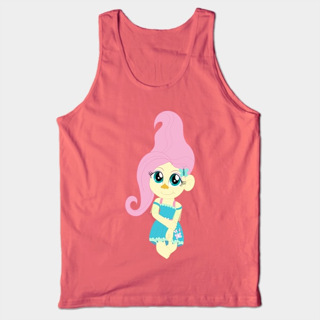 Fluttershy Troll Tank Top by Ayana Nikole